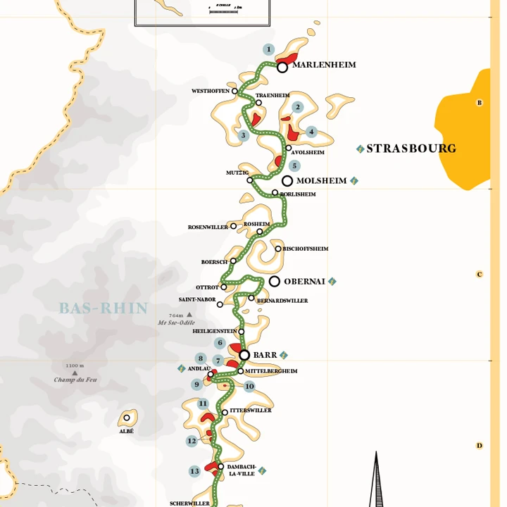 La Carte des Vins d'Alsace