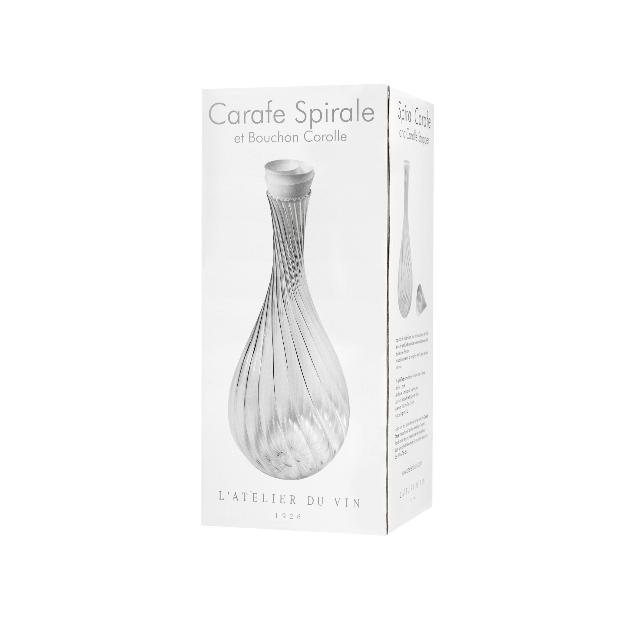 Carafe Spirale & Bouchon de corolle
