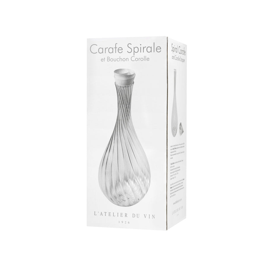 SPIRAL CARAFE & Corolla cork