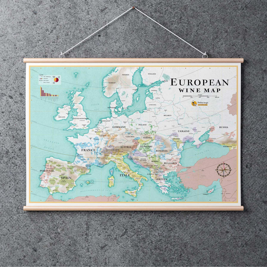 European Wine map  XL