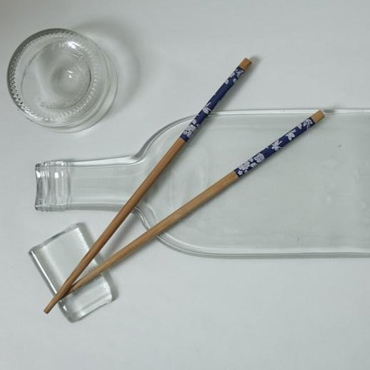 Sushi set in recycled bottles