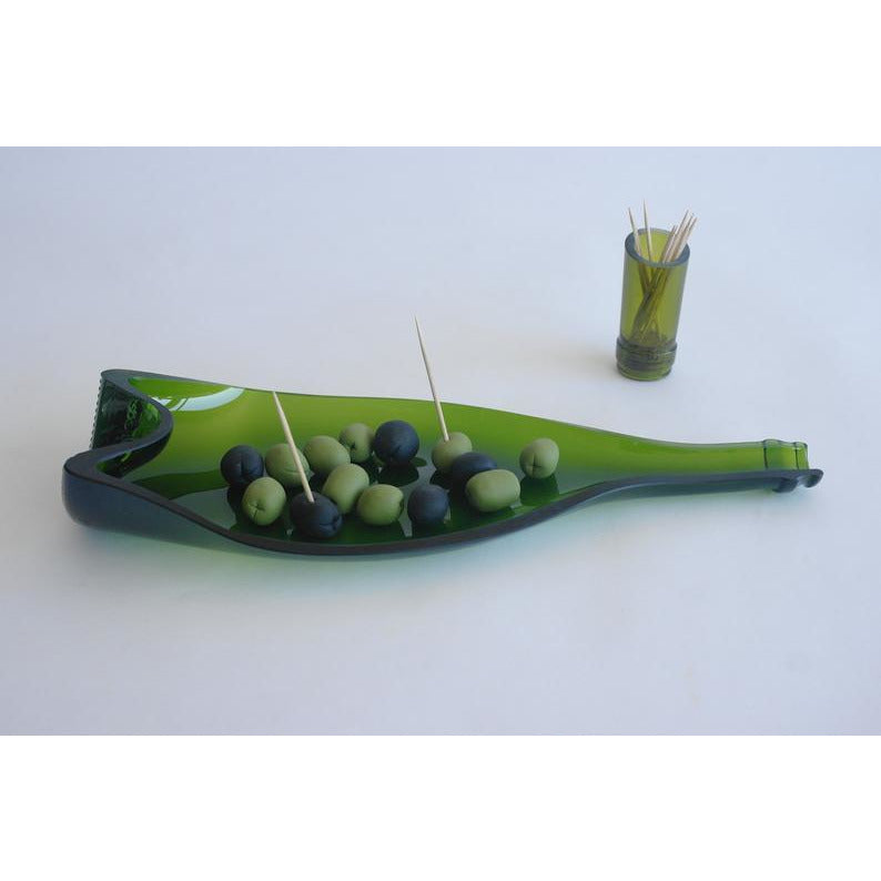 Plat à tapas - Bouteille de Champagne recyclée