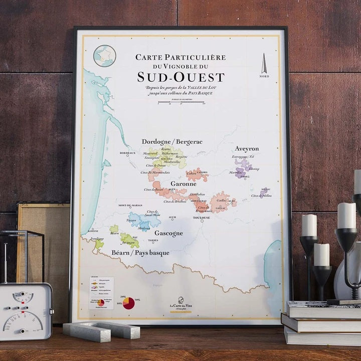 Carte des Vins du Sud-Ouest