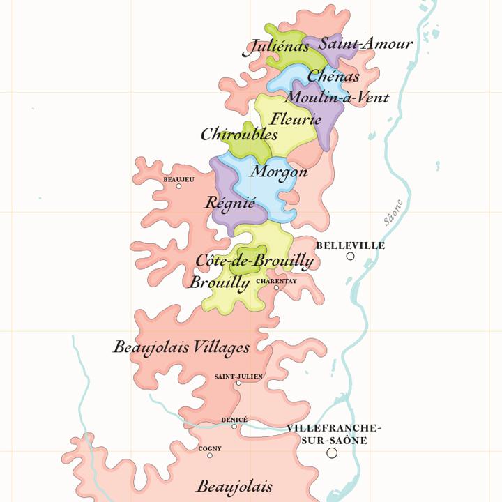 La Carte des Vins du Beaujolais