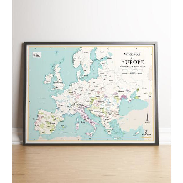 European Wine map  XL